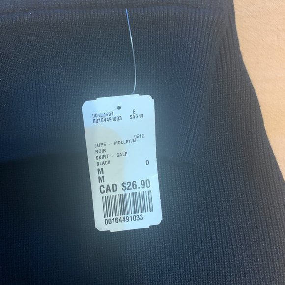 Pencil ribbed skirt - Picture 2 of 2